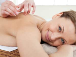 woman massage Portrait
